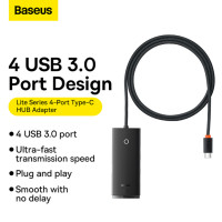 هاب 4 پورت USB 3.0 باسئوس مدل Hub Lite Series -WKQX030401