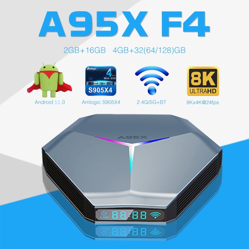 اندروید باکس آ‌95‌ایکس مدل  F4 4/128 GB