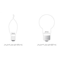 لامپ فیلامنتی 2 وات کداک مدل N41116 پایه E14
