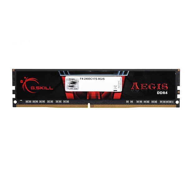 رم دسکتاپ DDR4 تک کاناله 2400 مگاهرتز CL17 جی اسکیل مدل AEGIS ظرفیت 8 گیگابایت