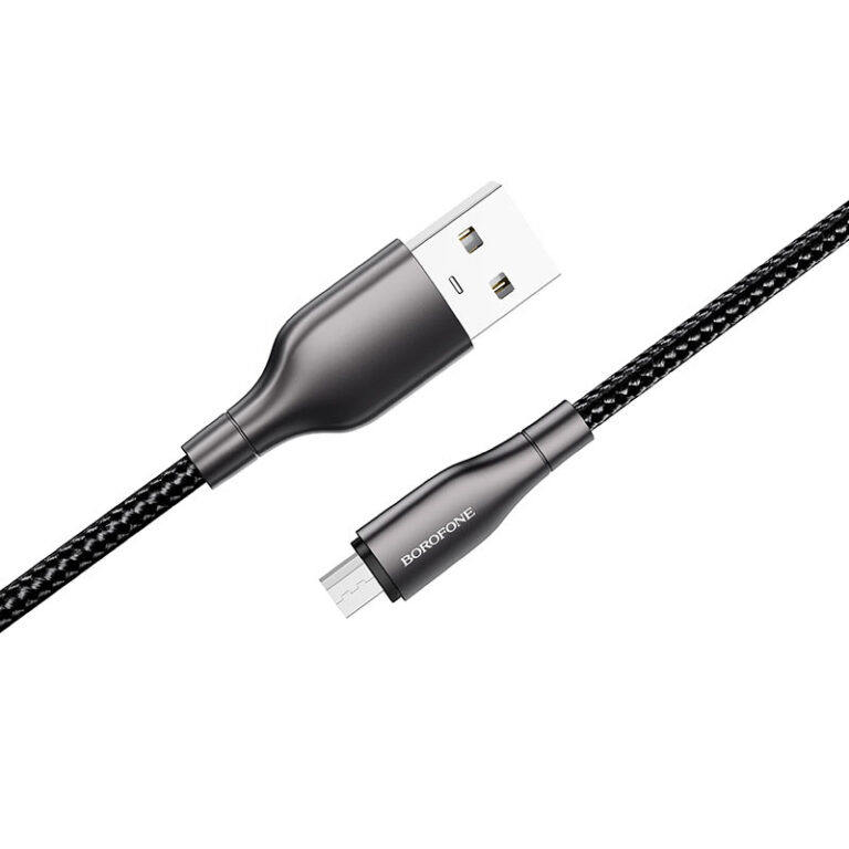 کابل تبدیل USB به microUSB بروفون مدل BX45 طول 1 متر