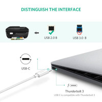 کابل USB-C پرینتر یوگرین مدل US241-50446 طول 2 متر
