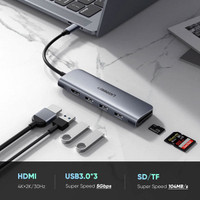 هاب 6 پورت USB-C یوگرین مدل CM195-70410