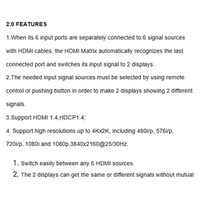 سوئیچ 6 به 2 HDMI مدل TC-HMX-62