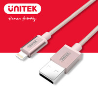 کابل تبدیل USB به لایتنینگ یونیتک مدل Y-C499ARG طول 1 متر