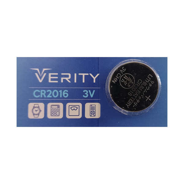 باتری سکه ای وریتی مدل CR 2016 بسته 5 عددی