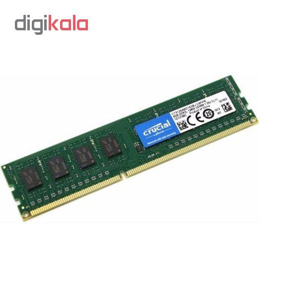رم دسکتاپ DDR3 تک کاناله 1600 مگاهرتز CL11 کروشیال مدل UDIMM ظرفیت 4 گیگابایت